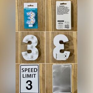 Three, 3, Third, 3rd, Number 3 Decor